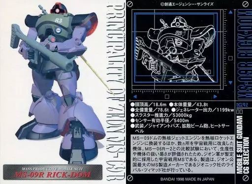 中古】アニメ系トレカ NO.92：MS-09R リックドム - メルカリ