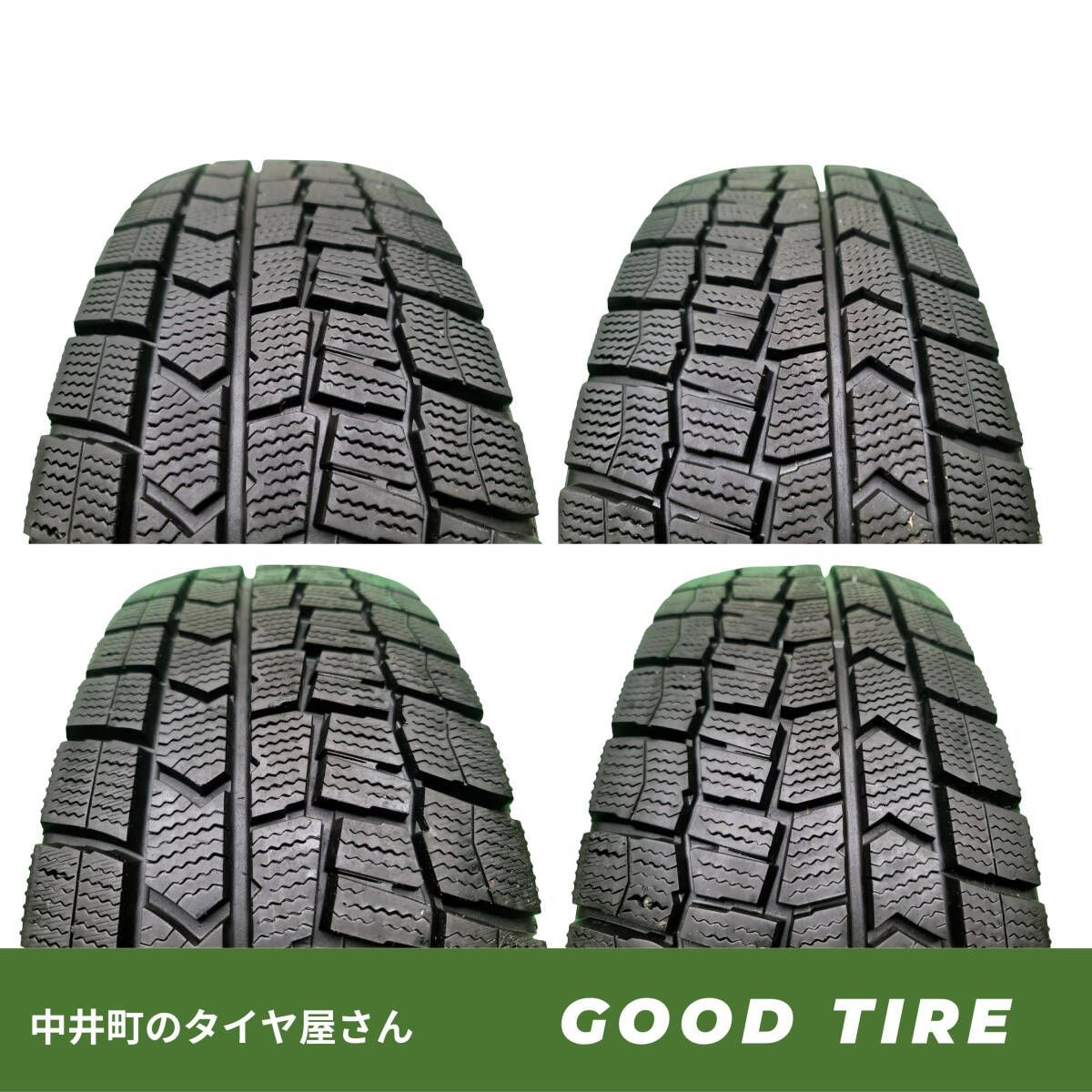 185|60R15 ダンロップ WINTERMAXX WM02 2025年製 4本 冬用 9分山 タイヤ タイヤ アクア フィット シエンタ 7054