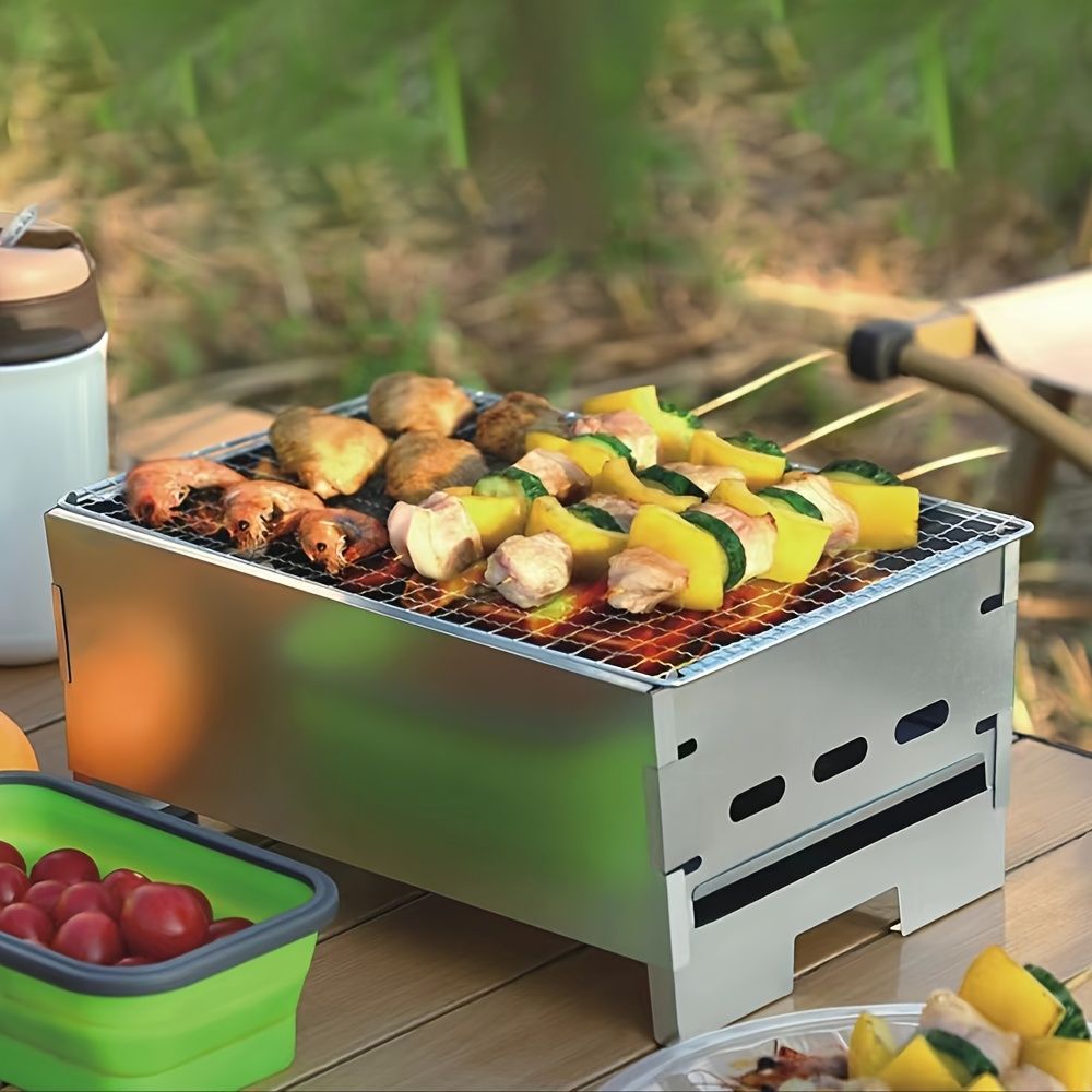 ステンレススチール製ポータブルBBQグリル