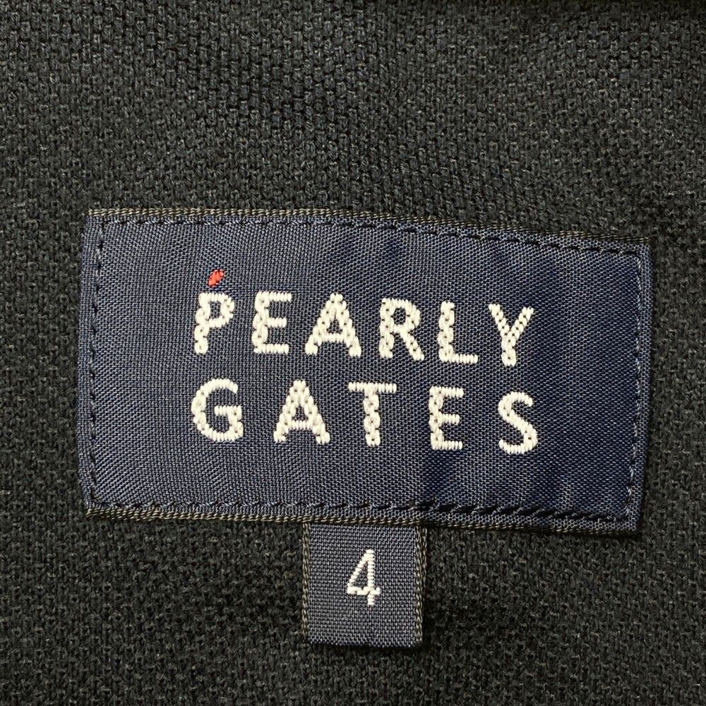 サイズ：4 PEARLY GATES パーリーゲイツ 半袖ポロシャツ ネイビー系