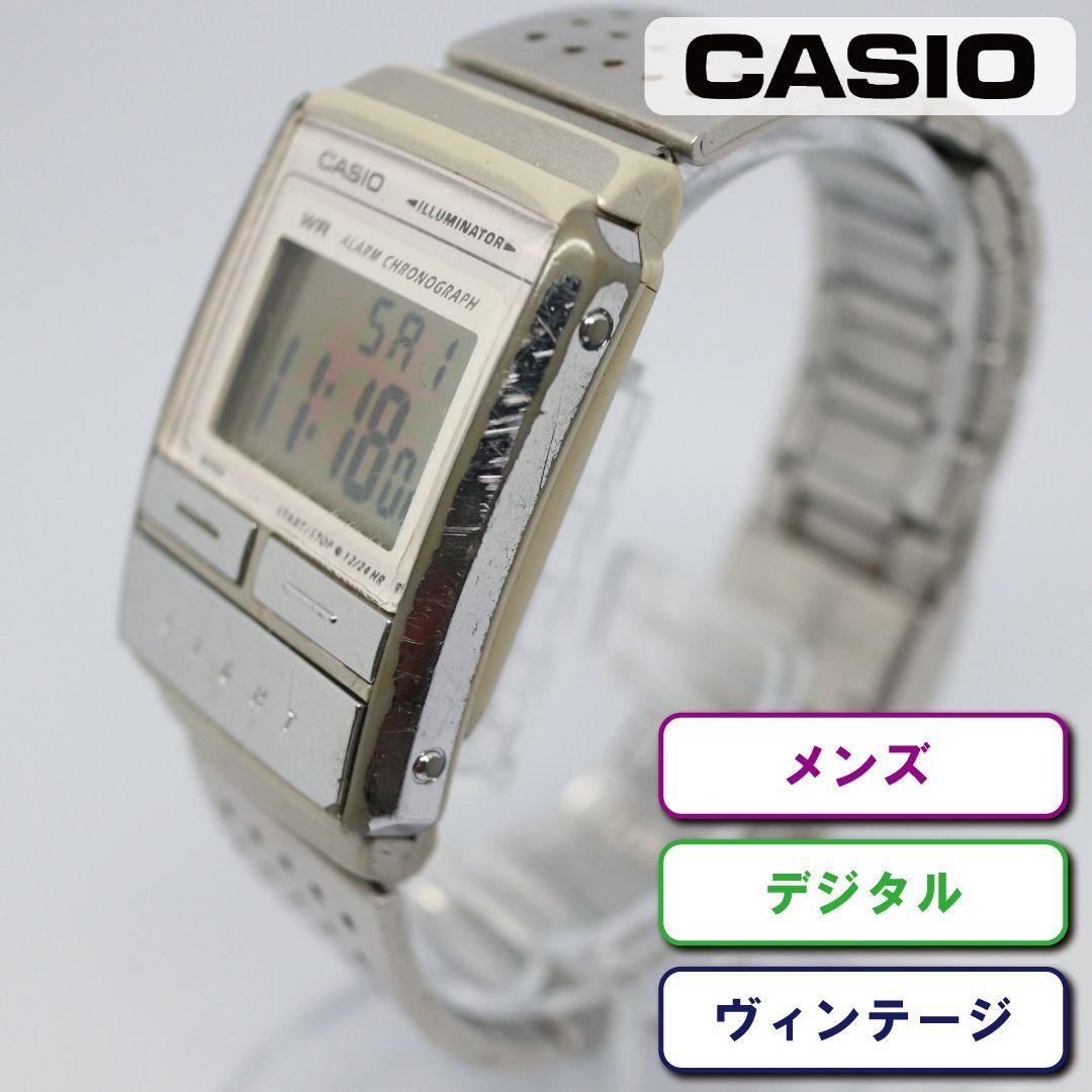 稼働品】CASIO カシオ A-200 デジタル 90年代 ヴィンテージ シルバー