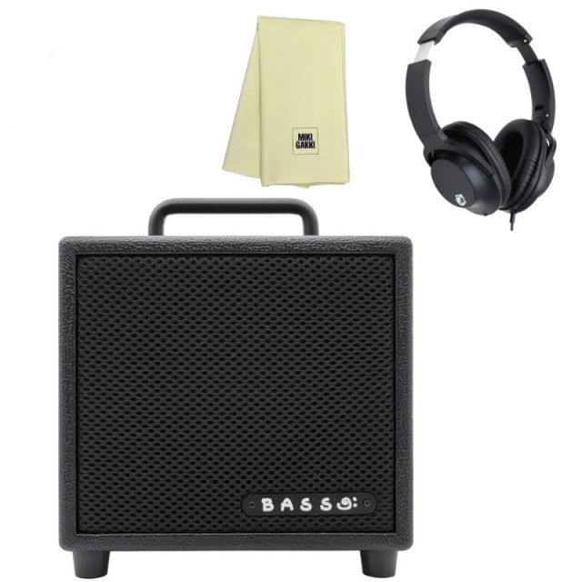 ベース アンプ MODEGEAR MINI-B ブラック 小型 超軽量 低音域もしっかり再 生できる家庭用ベースアンプ KHP001 ヘッドホン クロス