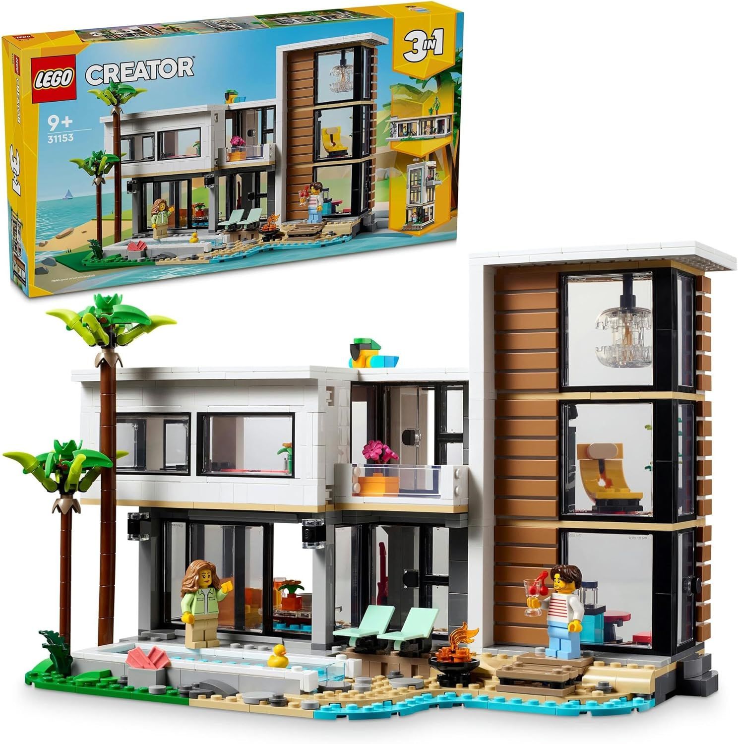 レゴ(LEGO) クリエイター モダンな家 おもちゃ 玩具 誕生日 プレゼント ブロック 男の子 女の子 子供 9歳 10歳 11歳 小学生 インテリア オシャレ 31153