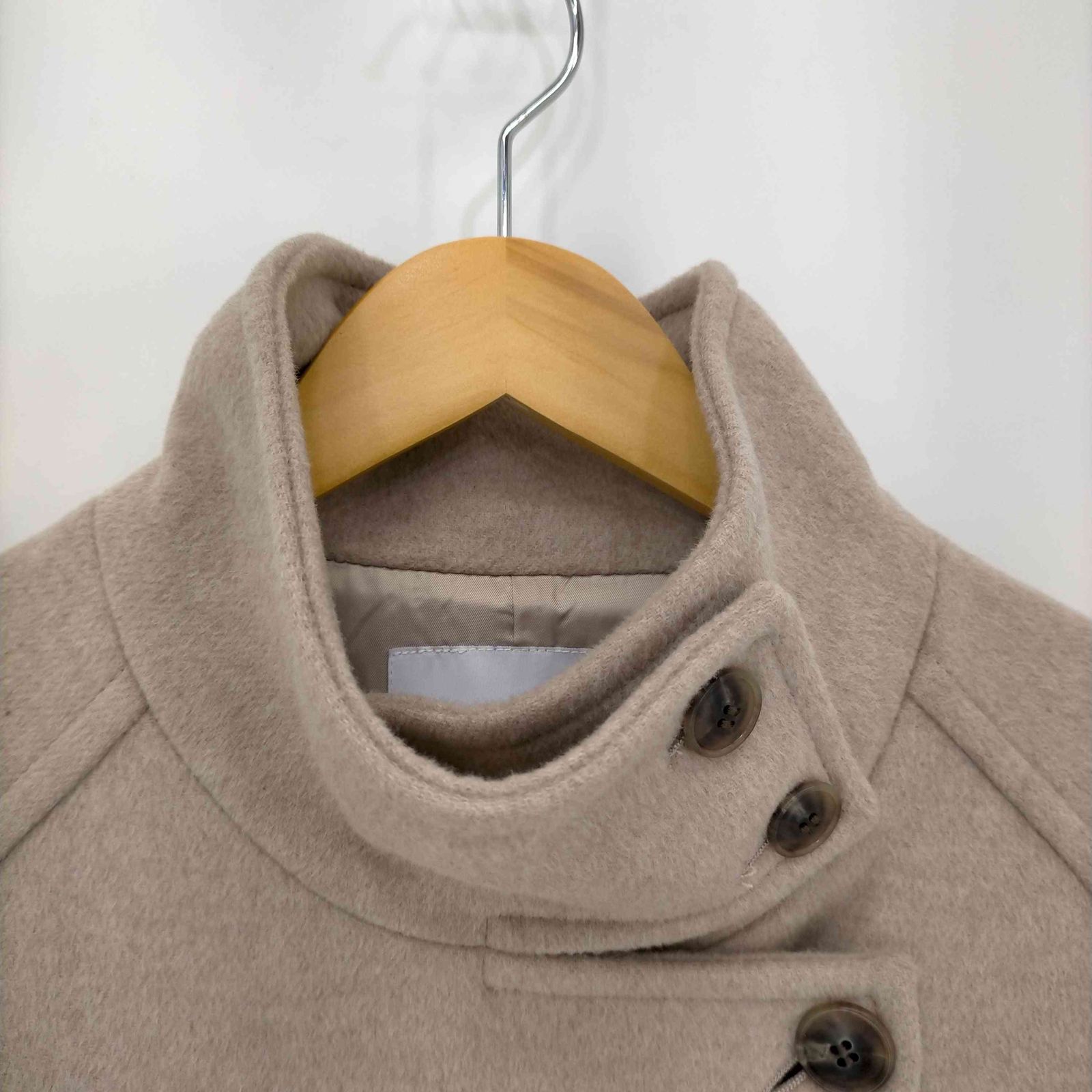 シンプリシテェ SIMPLICITE 22AW Wビーバースタンドカラーコート