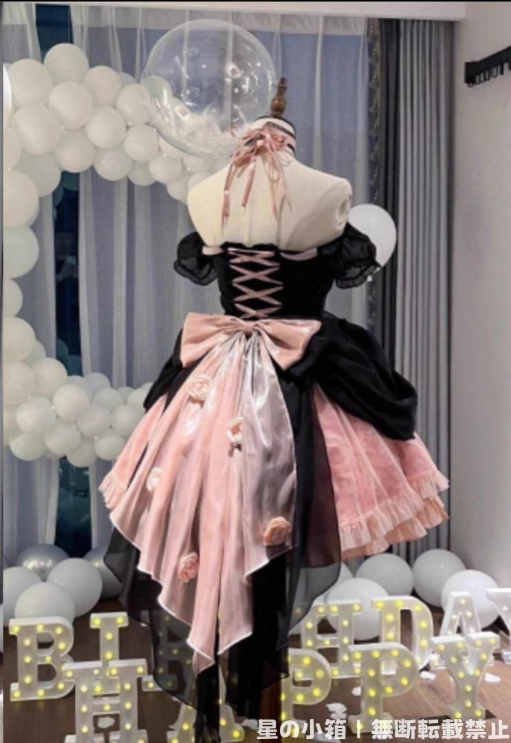 ロリィタ服セット 中国ブランド ロリィタ服 フルセット 白× 黒 新品未