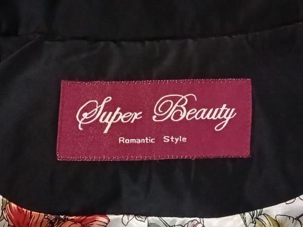 Super Beauty黒のコート　サイズ42 SUPER BEAUTY スーパービューティー ダウンコート 黒 ブラック