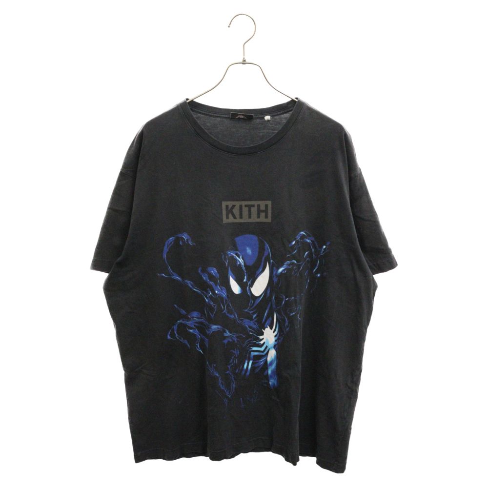 KITH (キス) 22SS ×Marvel Spider Man Venom Vintage Tee KHM030616 ×マーベル スパイダーマンヴェノムヴィンテージTシャツ  半袖カットソー プリント ヴィンテージ加工 - メルカリ