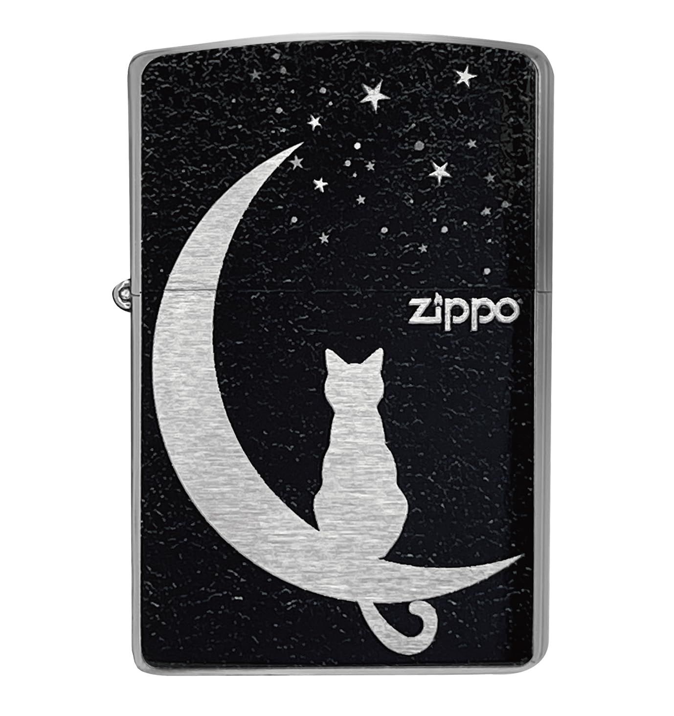 ZIPPO ジッポー ２BK-MOONCAT 猫 かわいい ブラック
