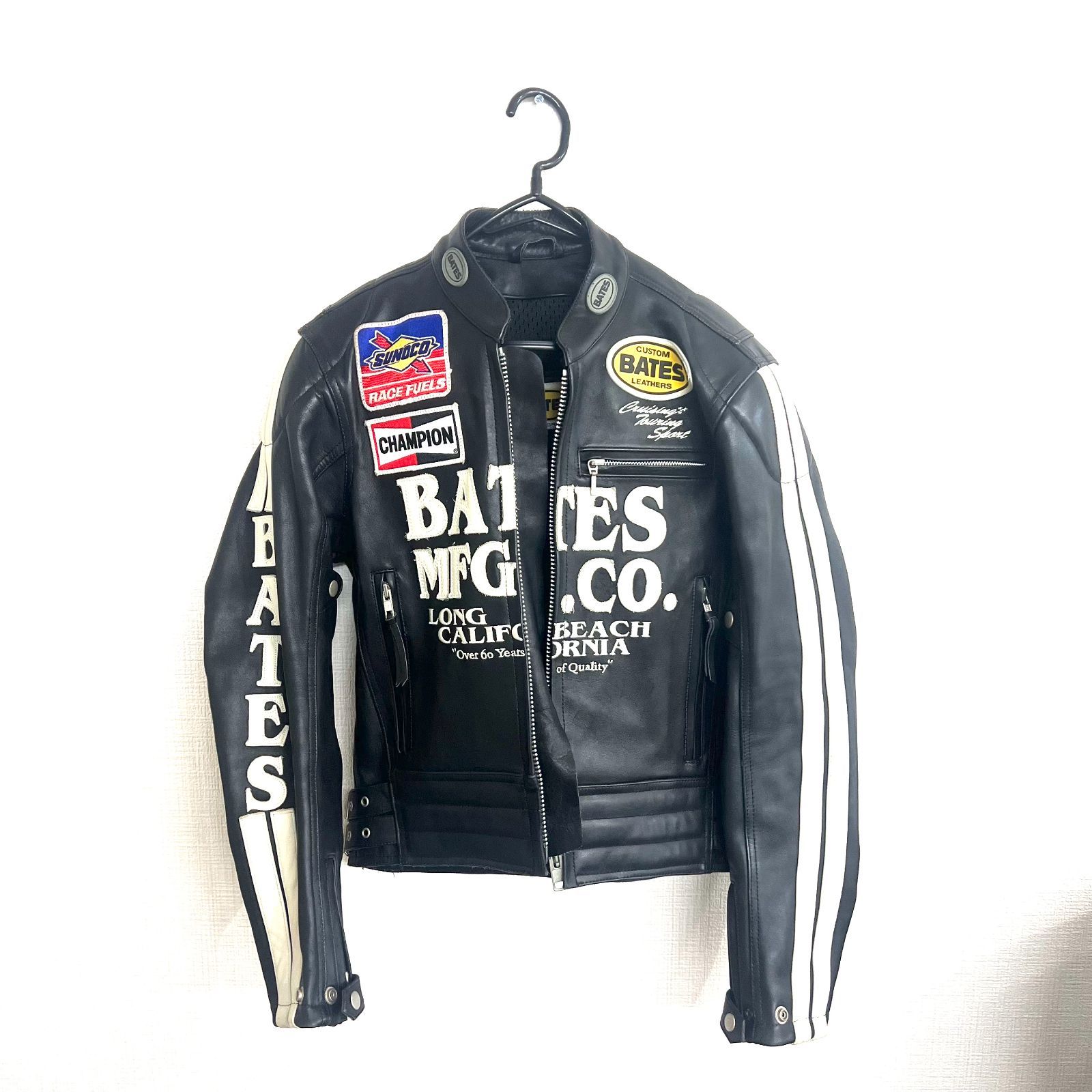 【中古品】BATES ベイツ シングルライダースジャケット 9サイズ HO