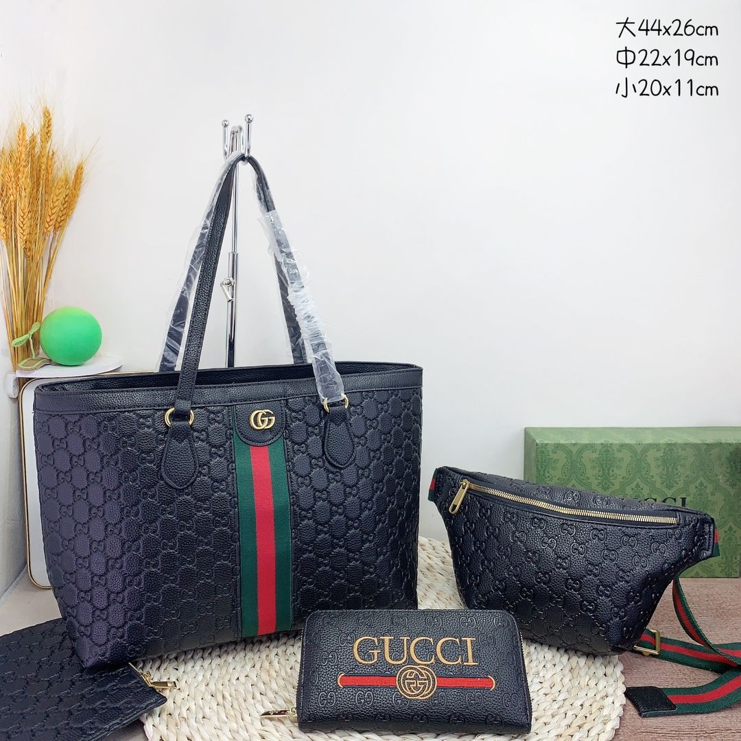 美品 GUCCI バッグ ショルダーバッグ グッチ ショッピングバッグ トートバッグ 大容量 ハンドバッグ 長財布 - メルカリ