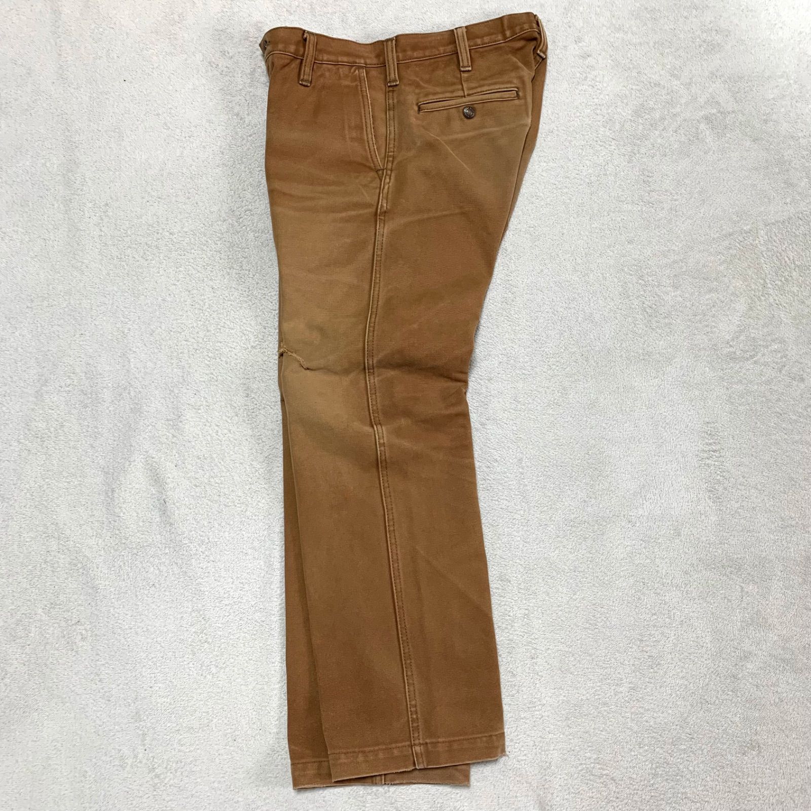 IRON HEART ワークパンツ ロガーパンツ ブラウンダック TALONジップ