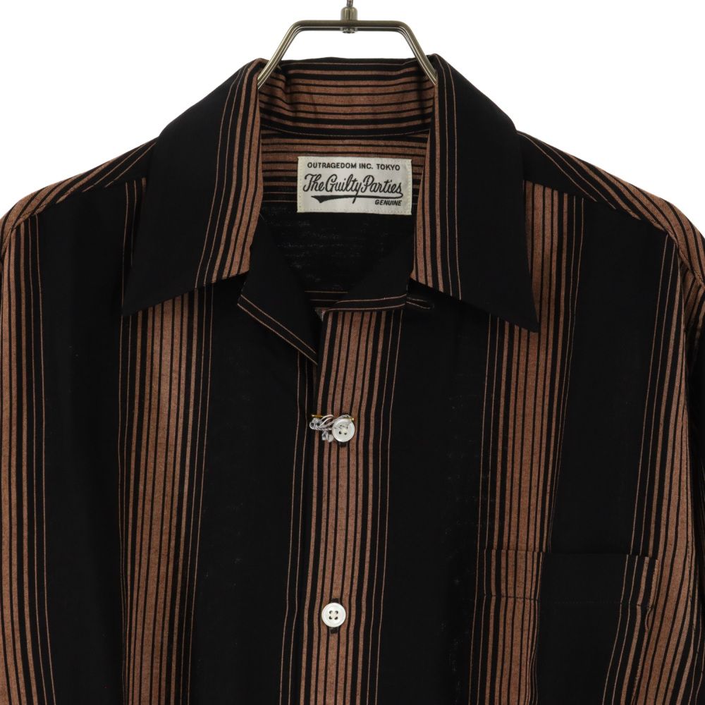 WACKO MARIA (ワコマリア) 22AW STRIPED OPEN COLLAR SHIRT L/S