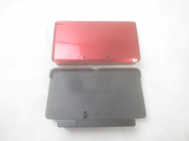 訳あり ゲーム ニンテンドー3DS 本体 ジャンク品 CTR-001 メタリックレッド 動作品 充電器付き