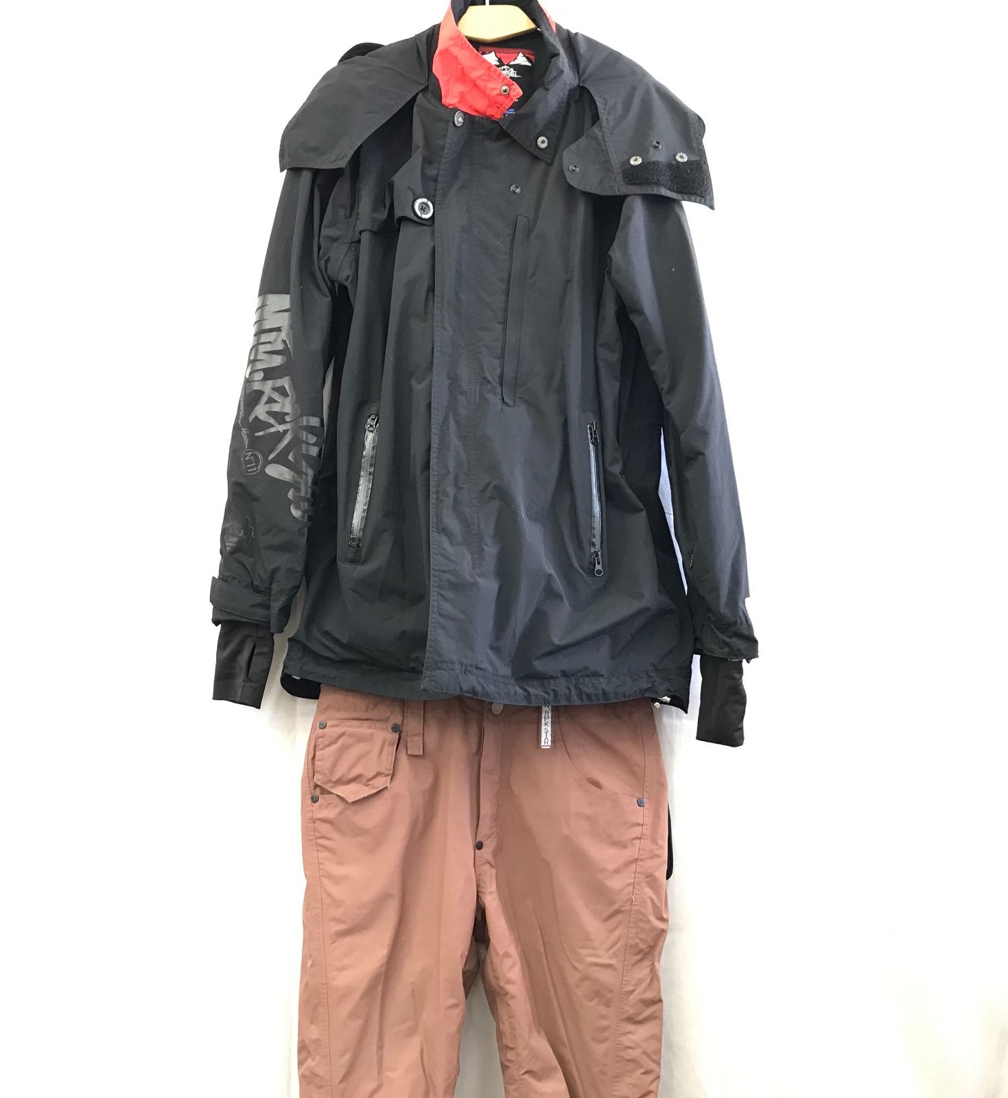 remilla マウンテンロックスター ボードウェア 上下セット 不明 ブラック ブラウン メンズ ファッション