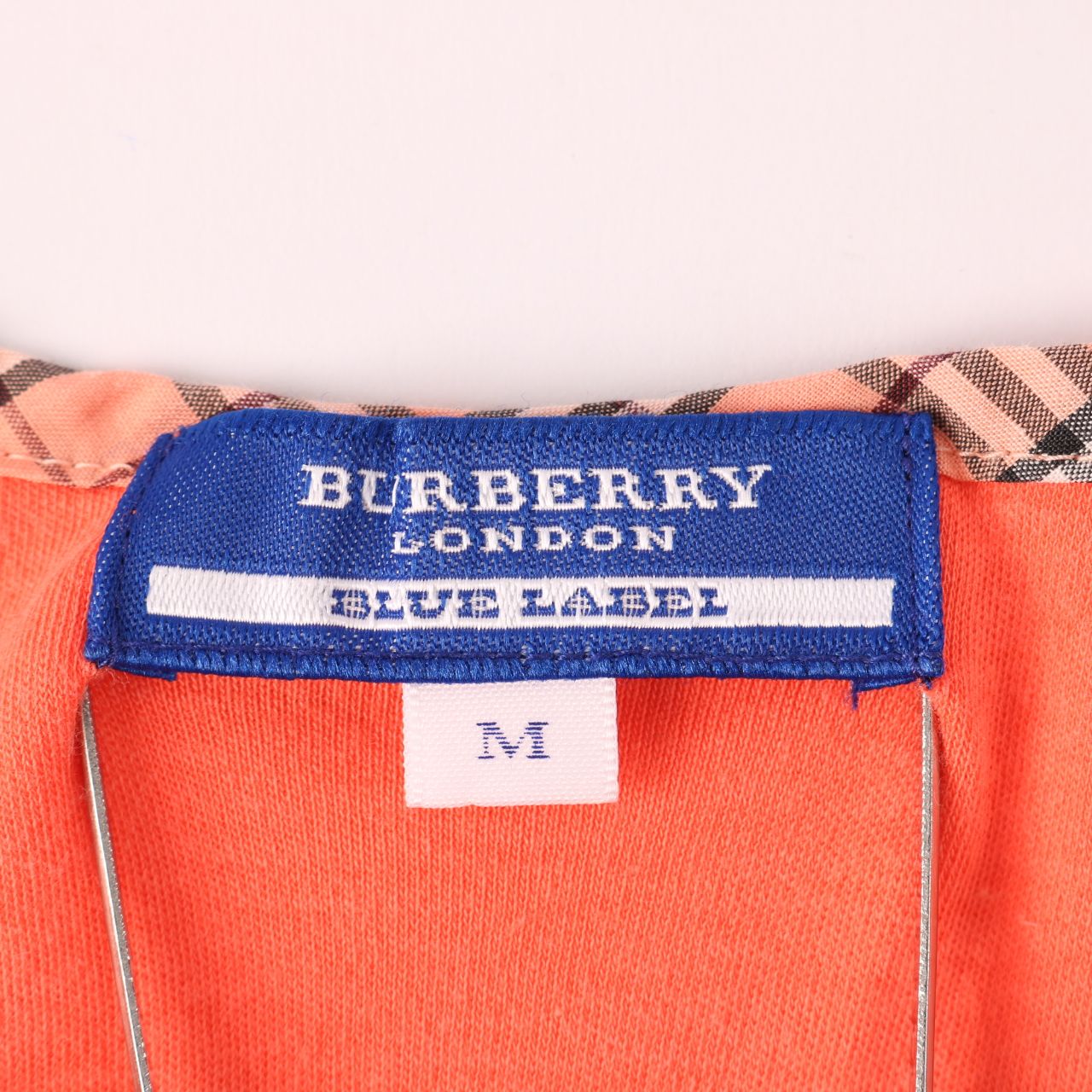 バーバリーブルーレーベル タンクトップ ノバチェック ロゴ スリット