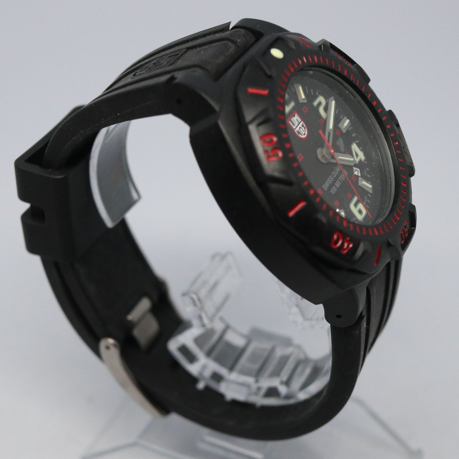 稼働品】LUMINOX ルミノックス SERIES 0200 0215 ブラック レッド 