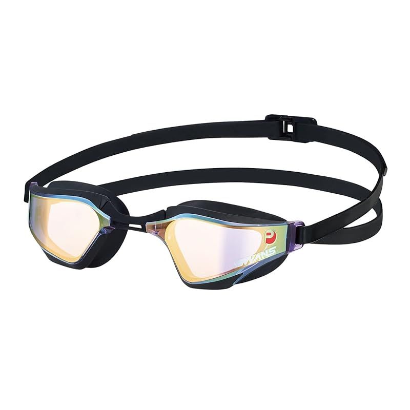 SWANS (スワンズ) 日本製 スイミングゴーグル VALKYRIE ヴァルキリー SR-72MPAFAB PURBR パープル×ブラウンミラー レーシング くもり止め クッション付き Fina承認モデル 抗菌 1