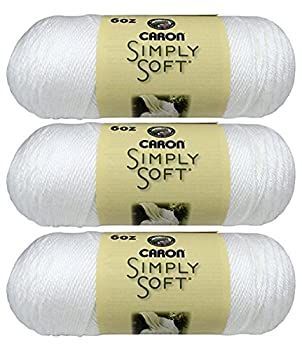 (3-Pack H97003-9701-White) - Caron Bulk Buy: Caron Simply Soft Yarn Solids (3-Pack) White H97003-9701