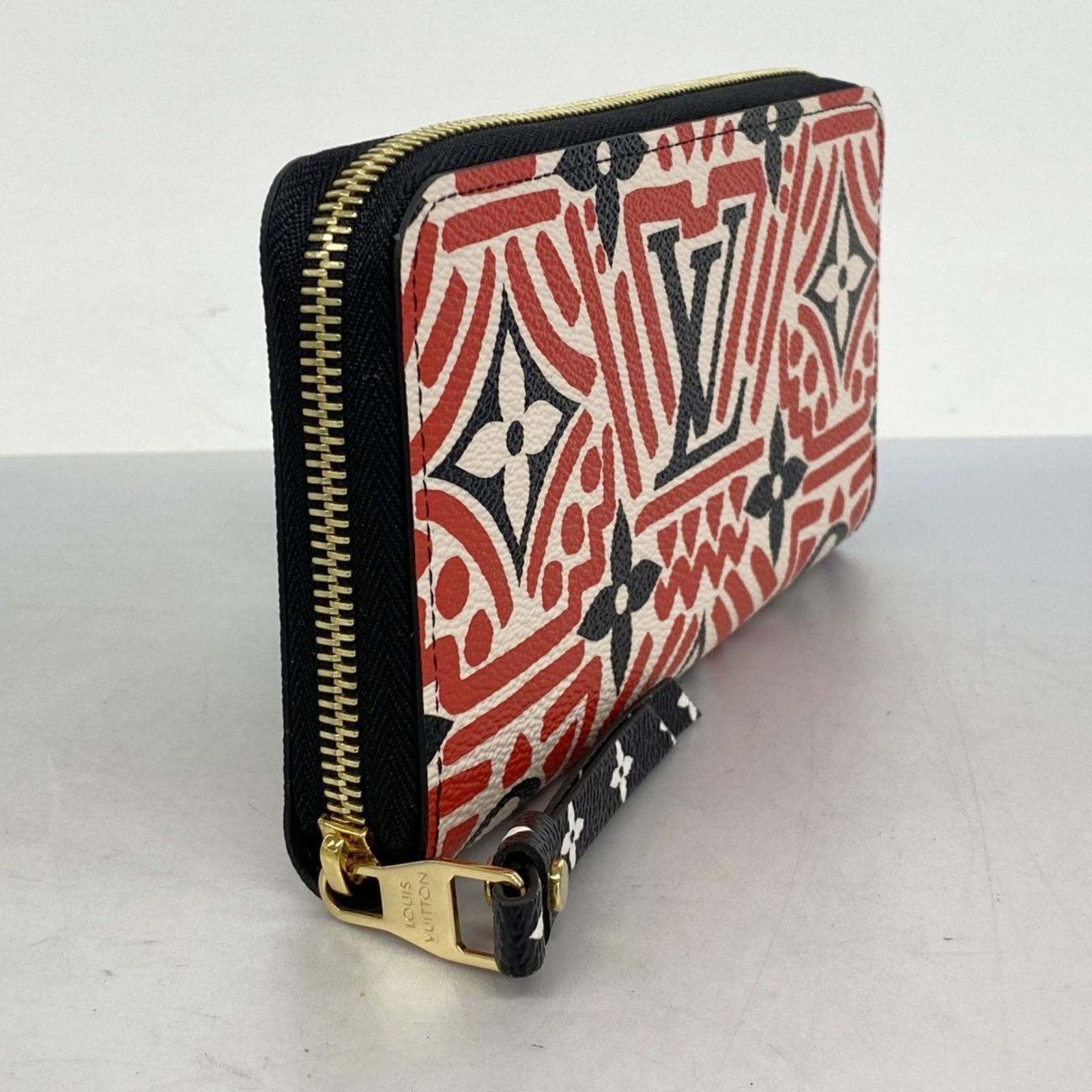 【美品】ルイヴィトン クラフティジッピー ウォレットクレームルージュM69436 LOUIS VUITTON ルイヴィトン 長財布 LVクラフティ ジッピー