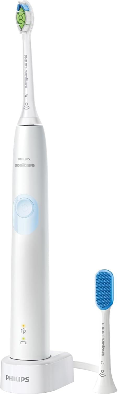 フィリップス ソニッケアー プロテクトクリーン 電動歯ブラシ ライトブルー HX6803/66 フィリップス 電動歯ブラシ ソニッケアー プロテクトクリーン (ホワイトプラス⁄舌磨き付き) HX6809⁄71 ホワイトライトブルー  限定 歯ブラシ キャップ 通気性