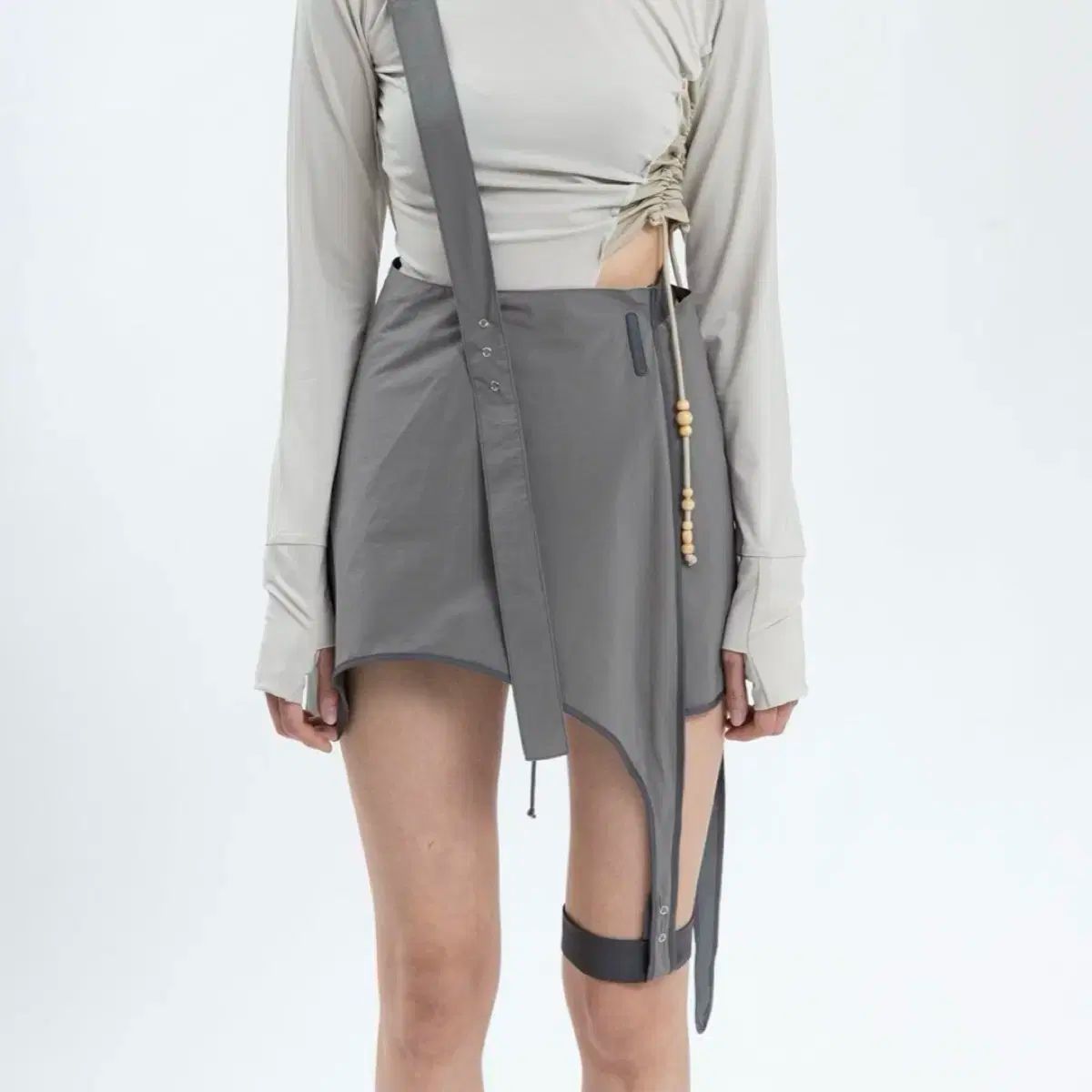 HYEIN SEO HYEIN SEO ヘインソ ガーター スカート garter skirt グレー