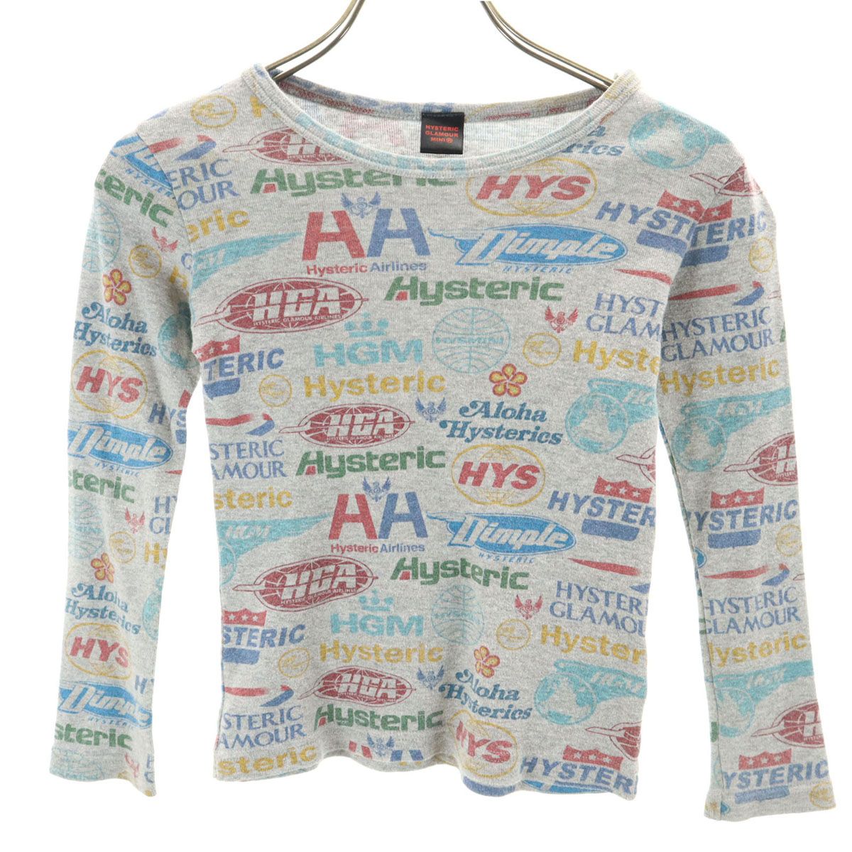 HYSTERIC GLAMOUR 長袖Tシャツ グレー HYSTERIC GLAMOUR グレー ロング