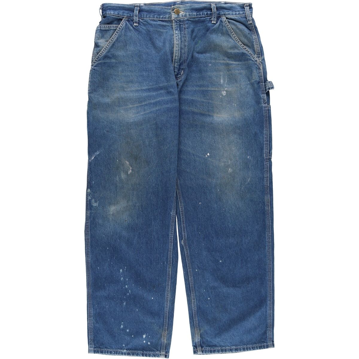 古着 00年代 カーハート Carhartt Dungaree Fit ペイント デニムペインターパンツ USA製 メンズw36相当/eaa513918
