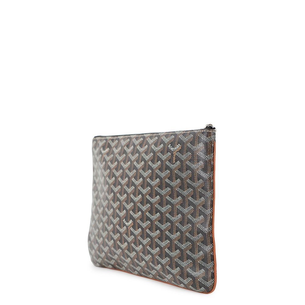 ゴヤール クラッチバッグ セナMM PVC レザー SENAT2MMLTY01CL03P GOYARD ポーチ メンズ セカンドバッグ 黒