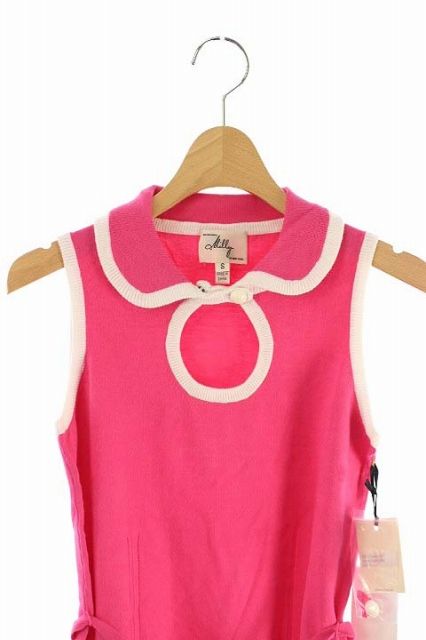 ミリー milly カットソー ニット ノースリーブ S ピンク |MN Co1