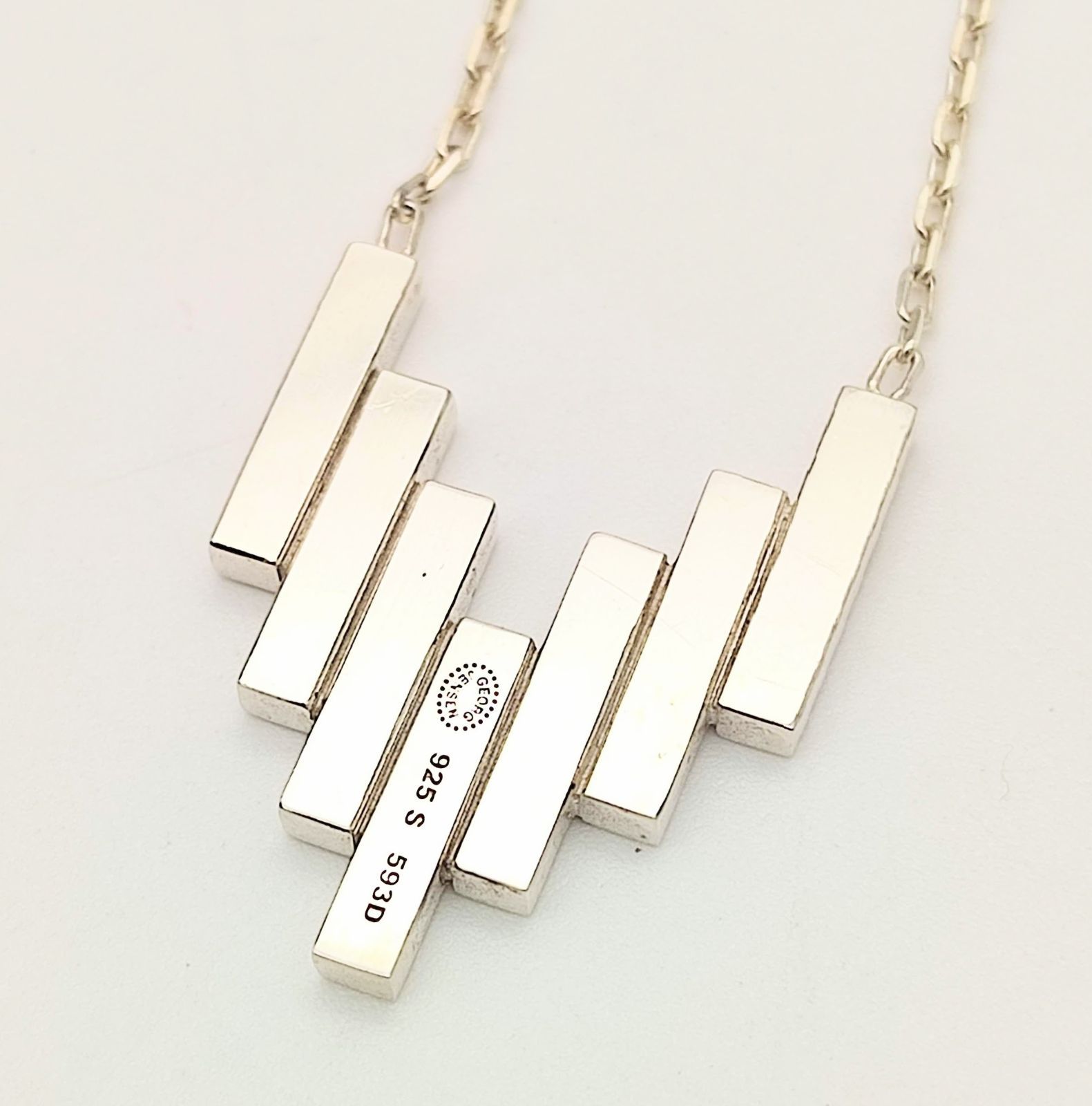 美品】Georg Jensen ジョージジェンセン バーネックレス 593D