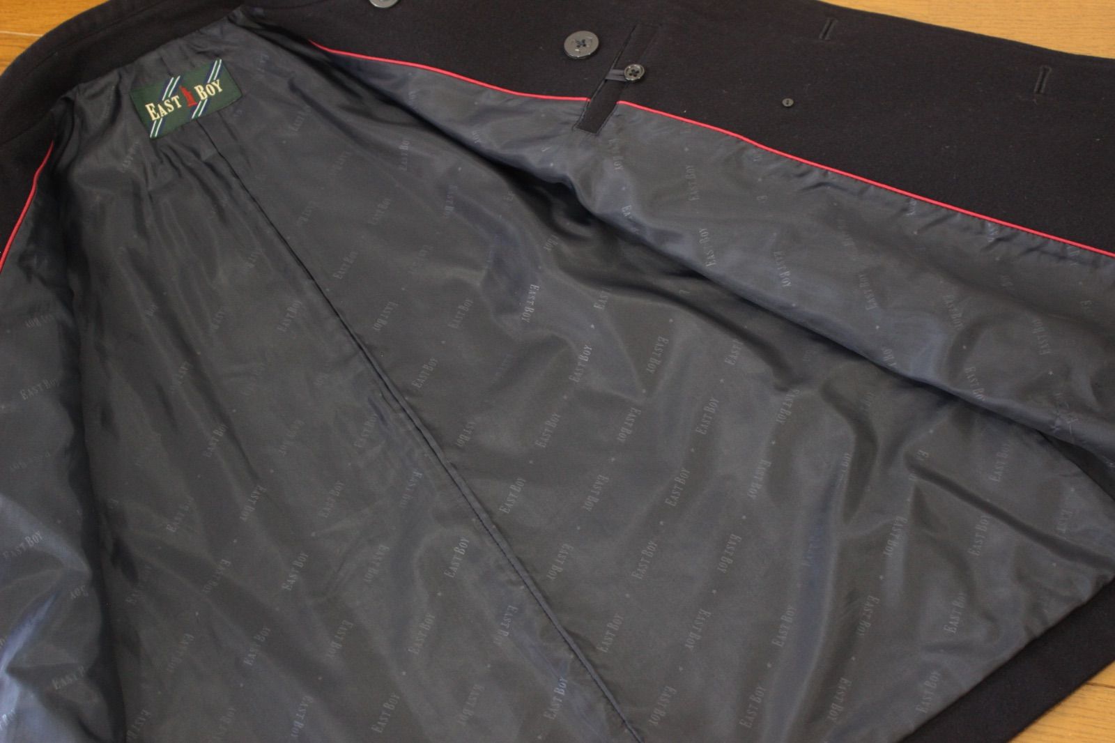 50【極美品】イーストボーイ ピーコート 11 ネイビー 紺 L EAST BOY P