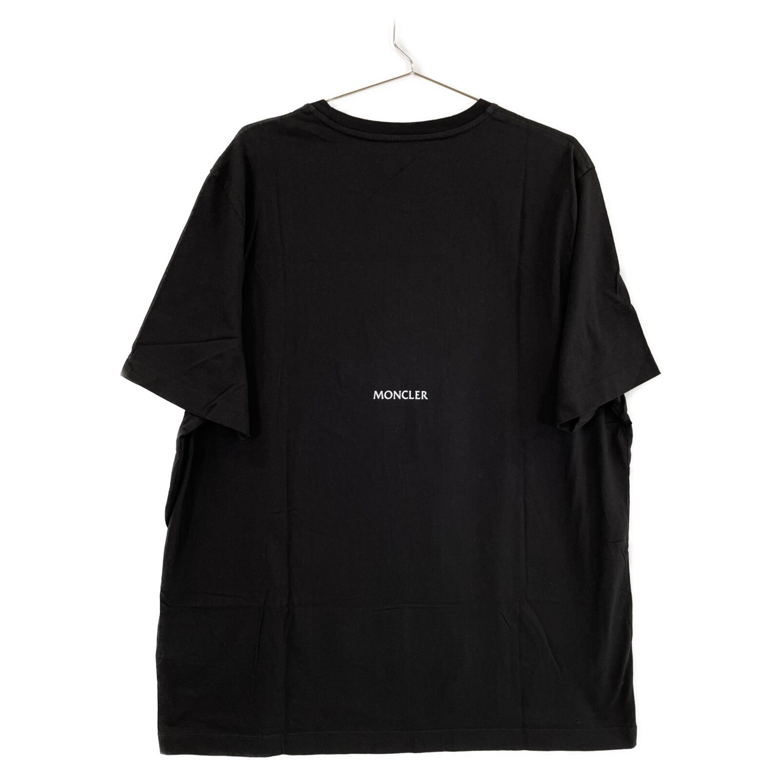 MONCLER ブラック TシャツXL ブラック Tシャツ : トップ＆Tシャツ 向けの レディース