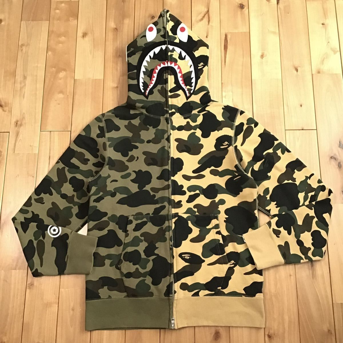 Separate shark full zip hoodie Mサイズ 1st camo a bathing ape BAPE 