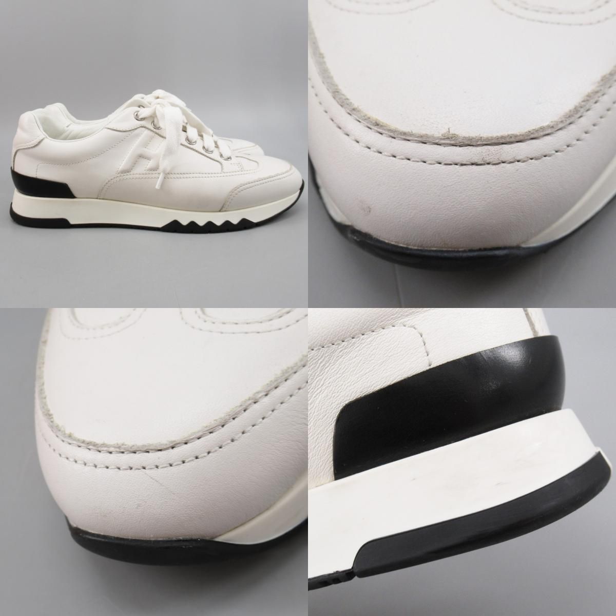 HERMES エルメス トレイル スニーカー ホワイト 36 1/2 191167Z 