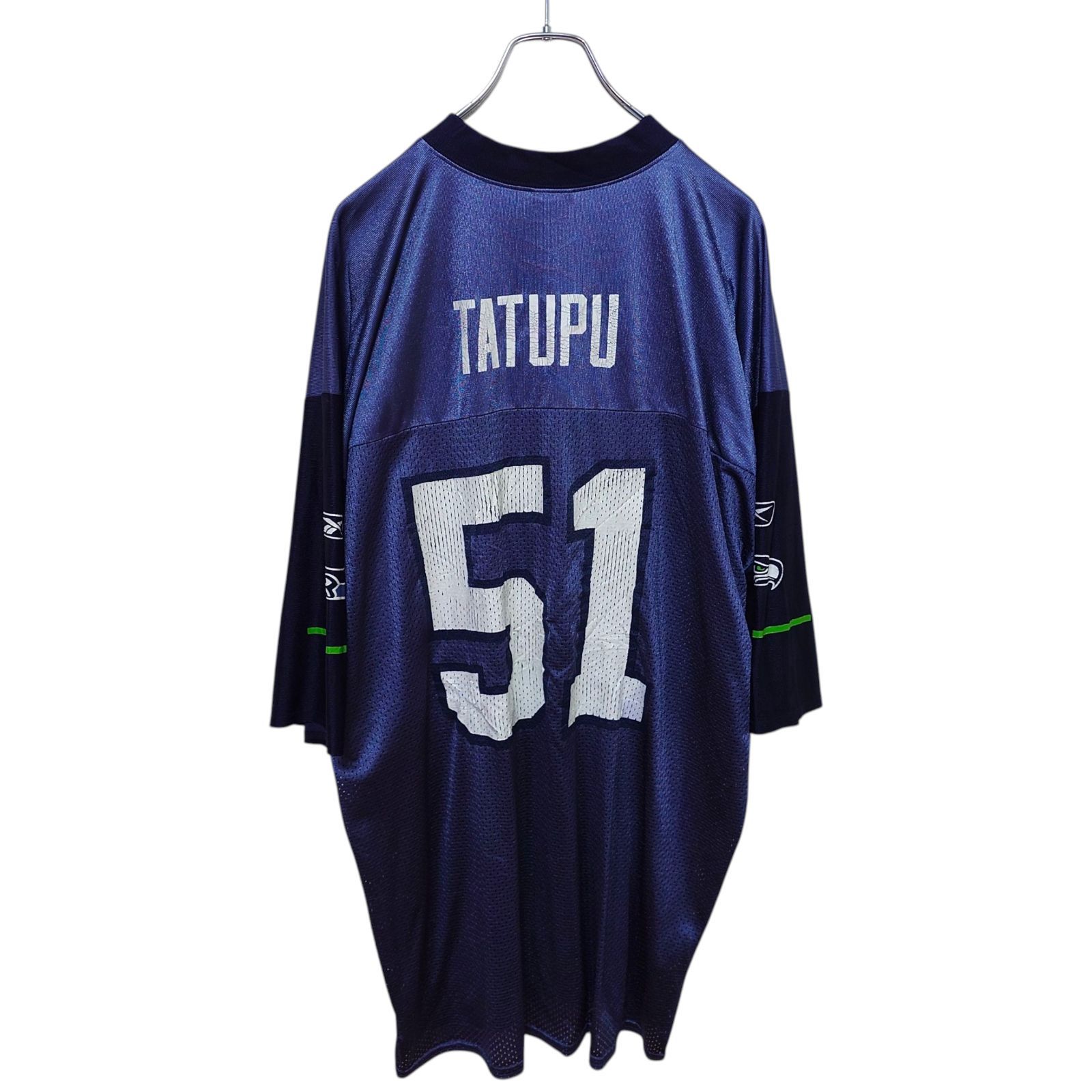 Reebok】 NFL シアトル・シーホークス ゲームシャツ S-2008