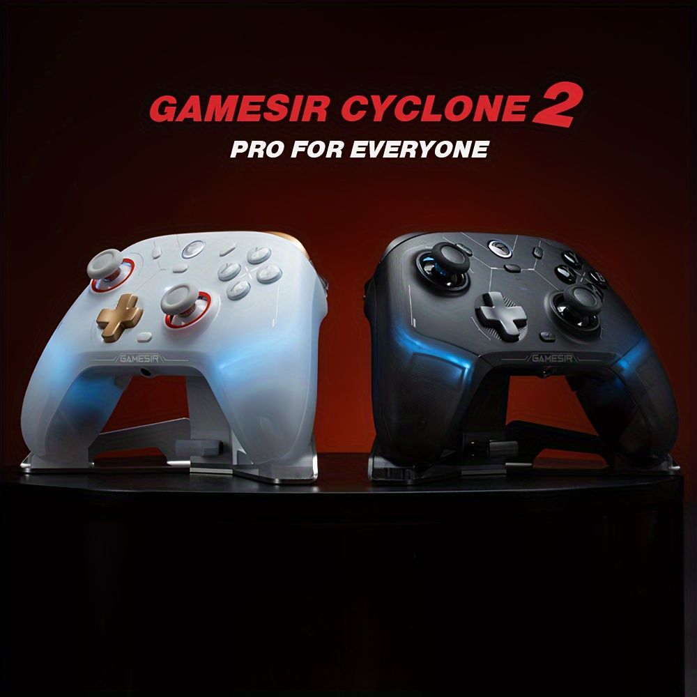 Gamesir Cyclone 2 ワイヤレスゲームパッド - エルゴノミック TMRスティック＆ホール効果トリガーとワイヤレス互換 Switch PC Android iOS＆Steamで強化されたゲーム体験のためのRGB照明