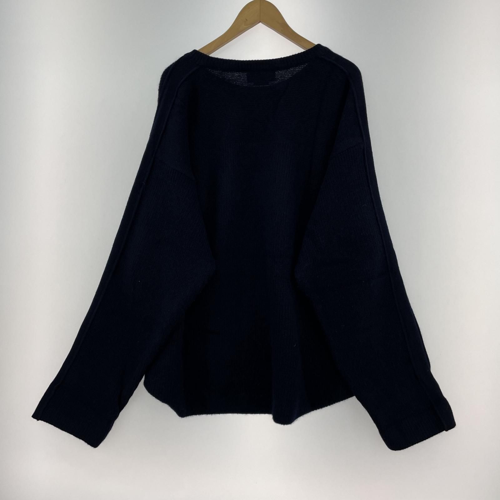 YOKE 19AW ウール混アルパカニット M ネイビー - メルカリ 