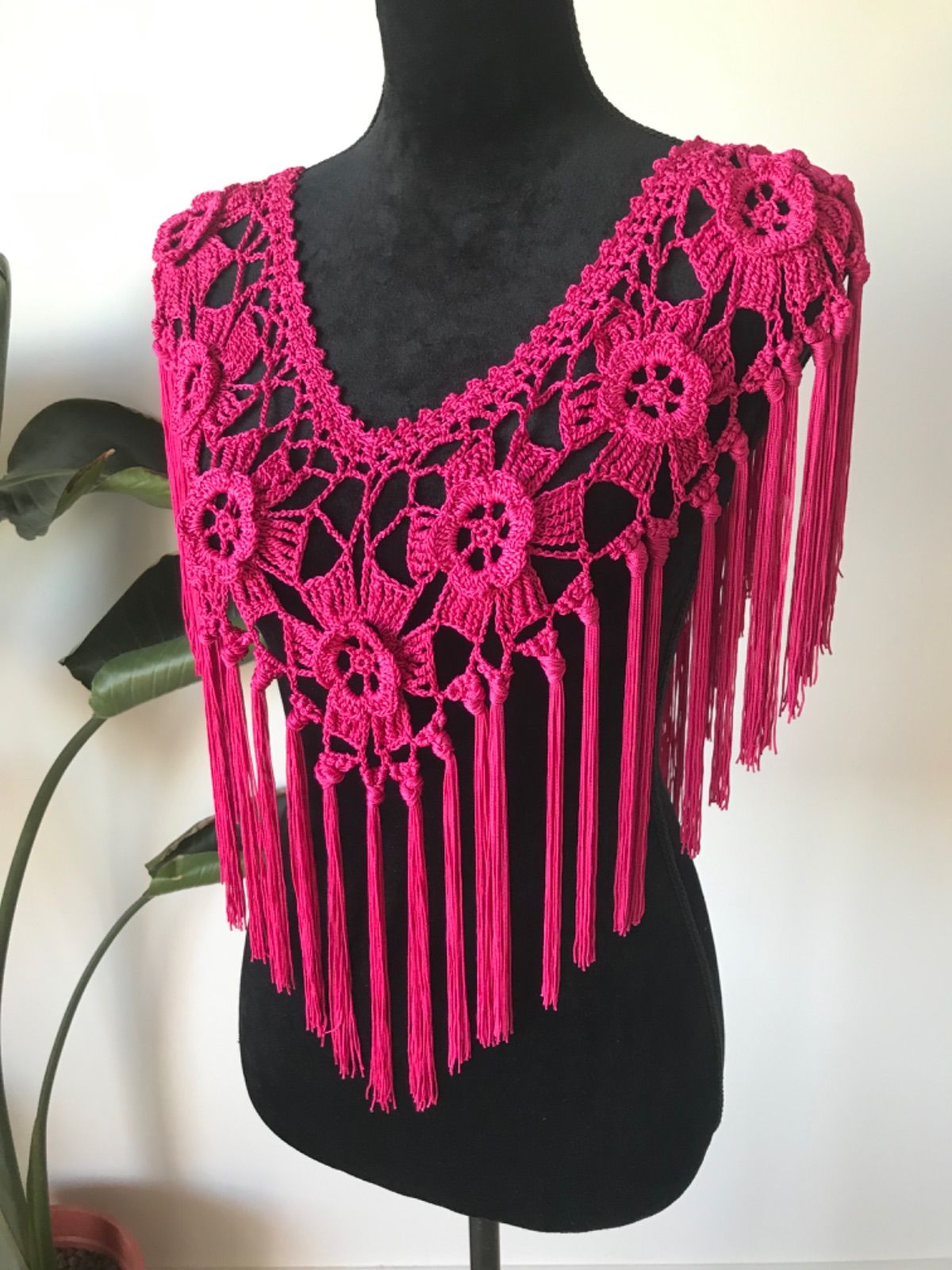 アウトレット】フラメンコ マントンシージョ 黒地xパープル花柄