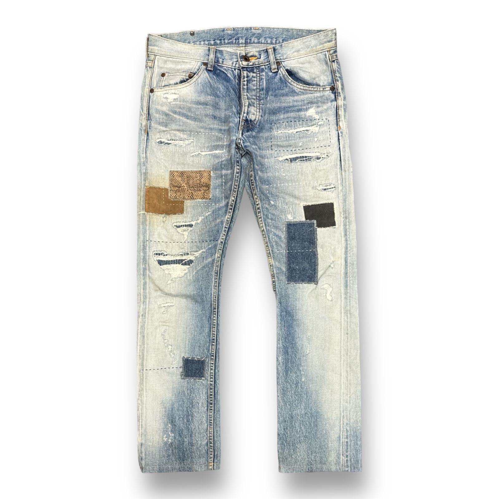 定価58300円 ISAMU KATAYAMA BACKLASH セルビッチ+パイソン墨染め