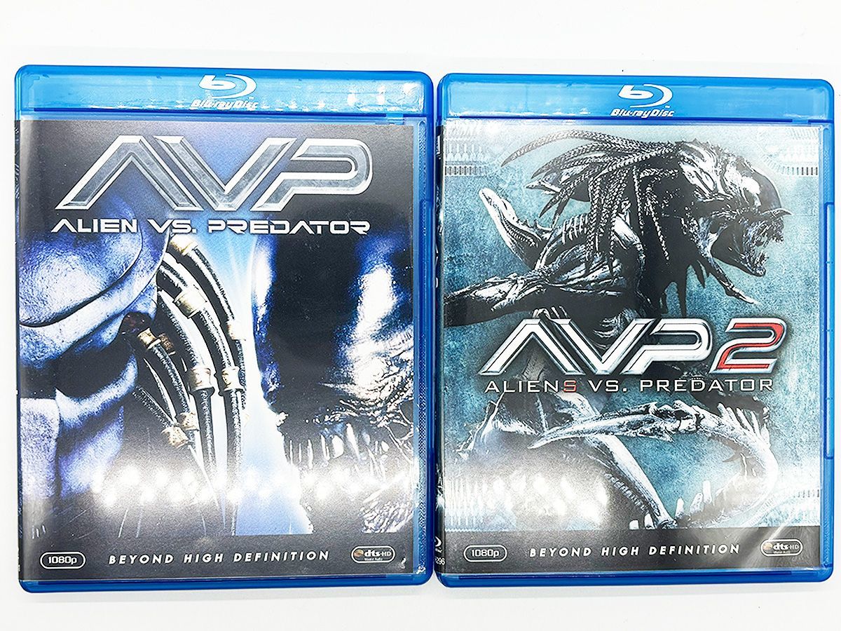 【Blu-rayケース付属、動作確認済・送料込】エイリアン VS プレデター 1＆2 ブルーレイパック 2枚組 Blu-ray Aliens vs Predator