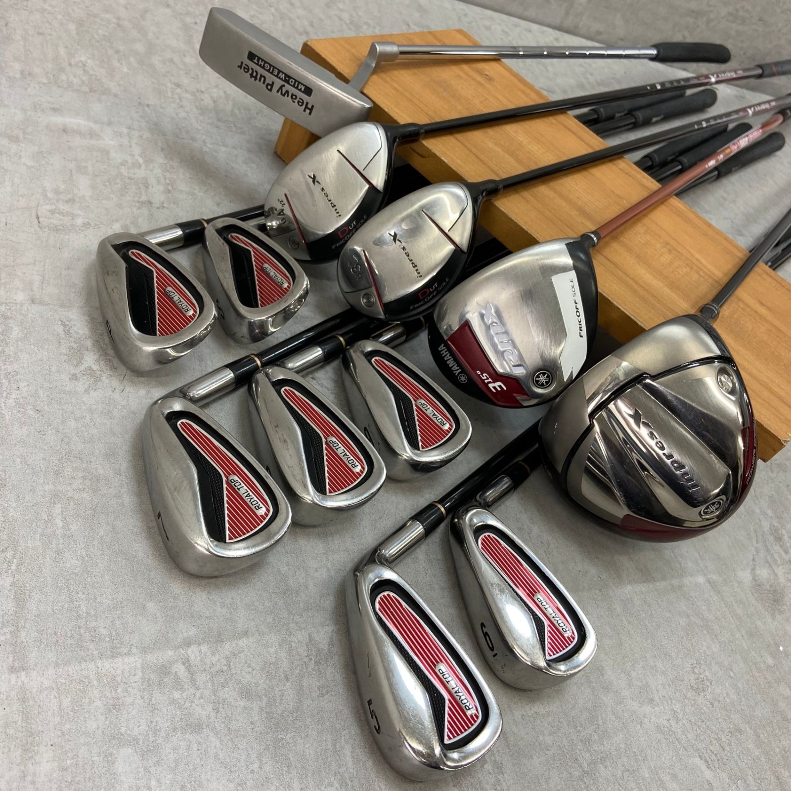 ヤマハ キャスコ メンズゴルフ12本セット カーボン 右利き用 初心者