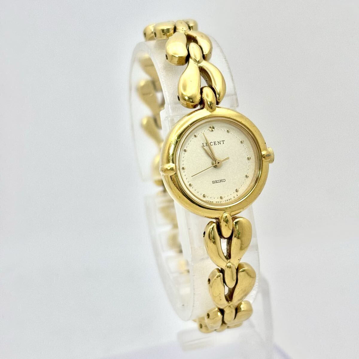 新品電池】 SEIKO セイコー LUCENT ルーセント ゴールド レディース