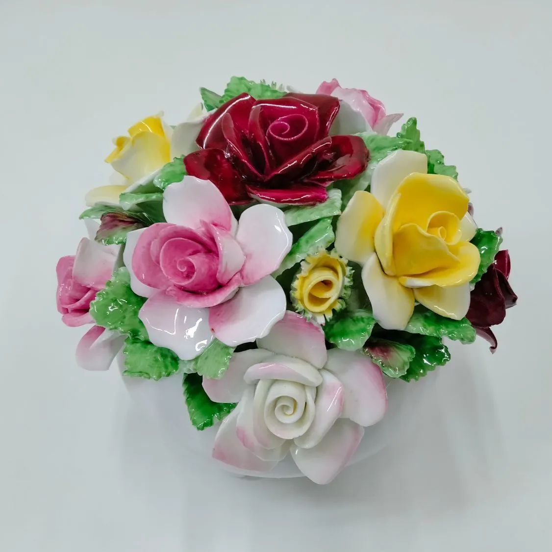 希少 美品】ロイヤルドルトン ROYAL DOULTON フラワー バスケット 陶器