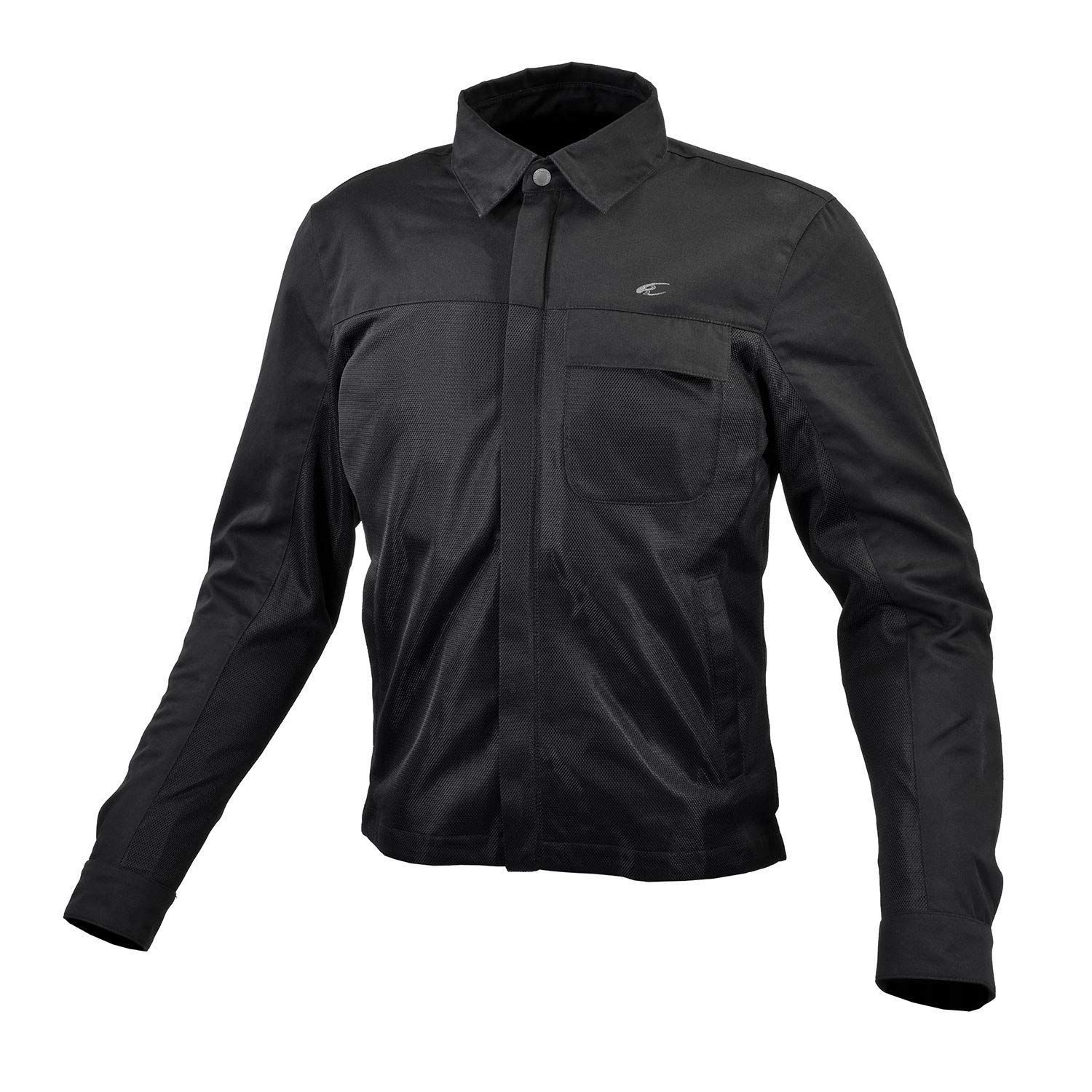Color:ブラック_Size:XL_Style:メンズ コミネ(KOMINE) バイク用 プロテクトメッシュライダーシャツ ブラック XL JK-155 春夏秋向け メッシュ素材 CE規格レベル2 CE規格 プロテクター