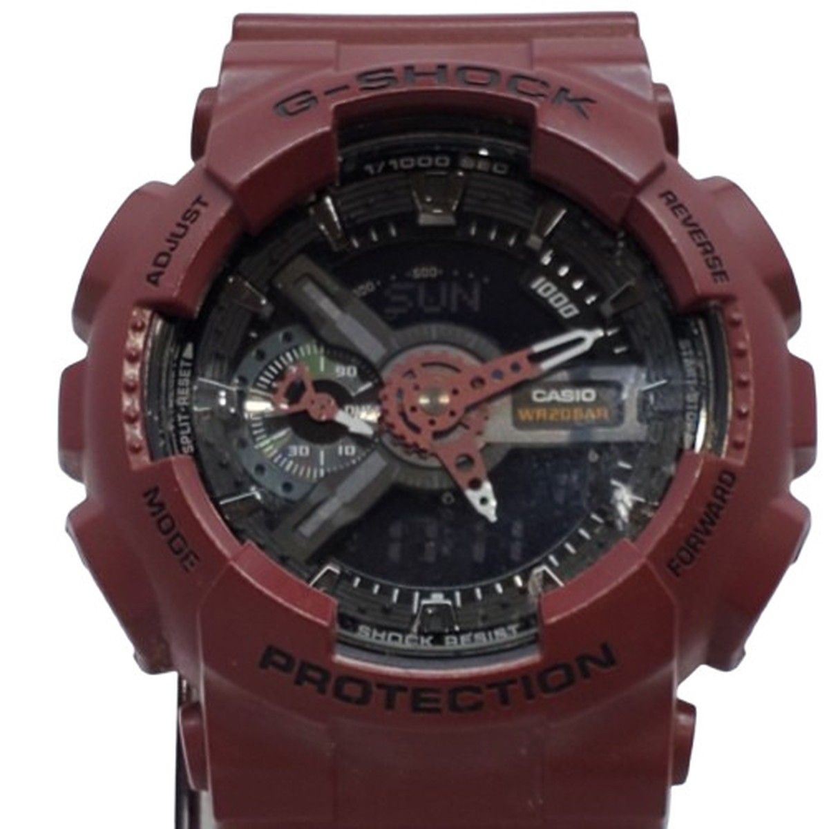 G-SHOCK ジーショック CASIO カシオ 腕時計 GA-110EW アナデジ デジアナ クォーツ ショックレジスト メンズ