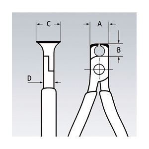 クーポン配布中-スーパー 対象 KNIPEX クニペックス 6903-130 小型エンドカッティングニッパー