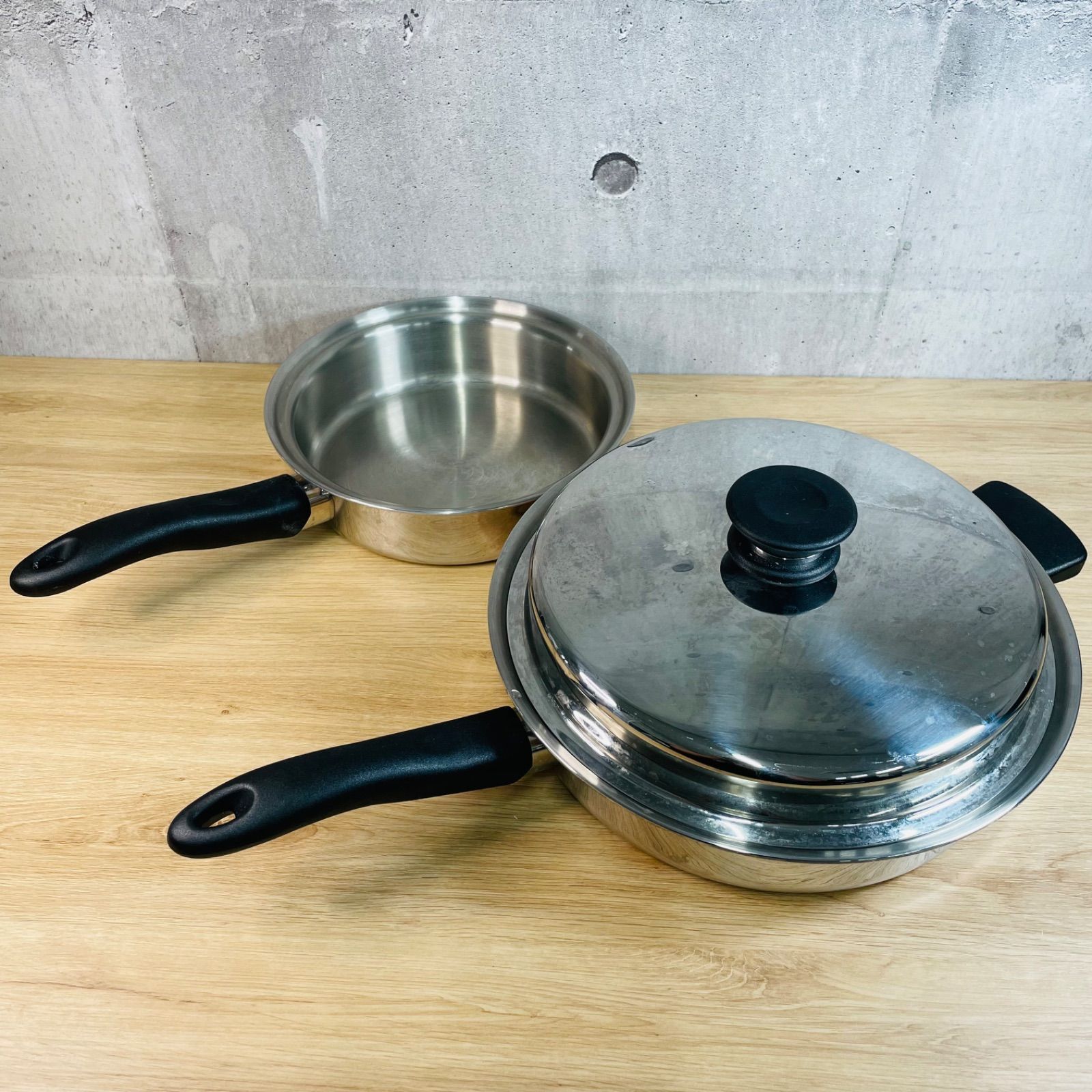 アムウェイ フライパン中 Amway Queen フライパン 2個セット Amway