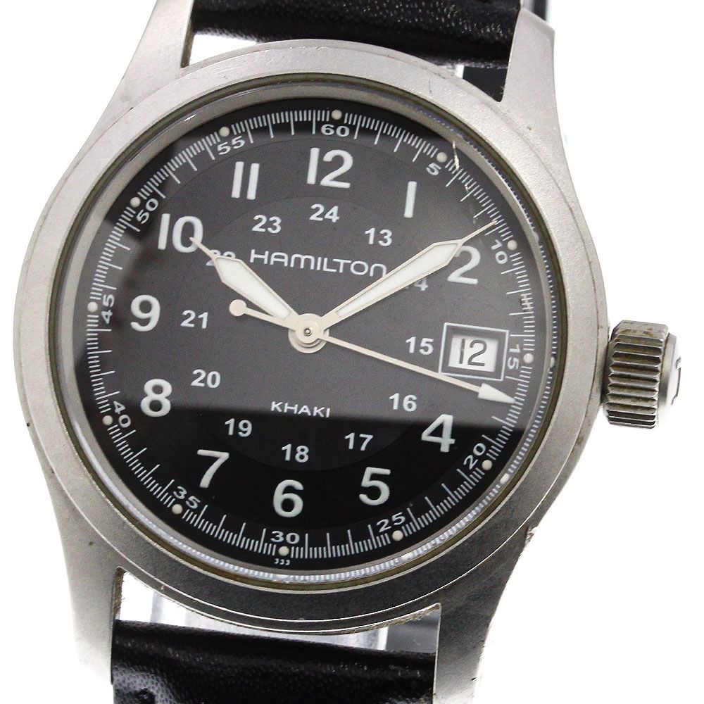 HAMILTON　ハミルトン QZ カーキフィールド　SS/革　H683410 楽天市場】HAMILTON ハミルトン 時計 クオーツ カーキフィールド