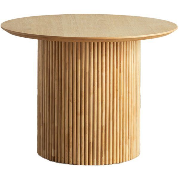 UP ロペス円形ダイニングテーブル 約幅100cm NA ベージュ 組立式 代引不可