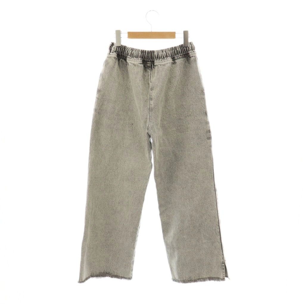 アリシアスタン ALEXIA STAM 25AW Easy Denim Pants デニムパンツ ジーンズ ワイド S グレー |CX OS